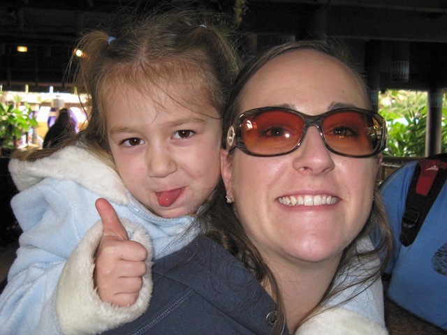 Kristen Valdes and her daughter Bailey.